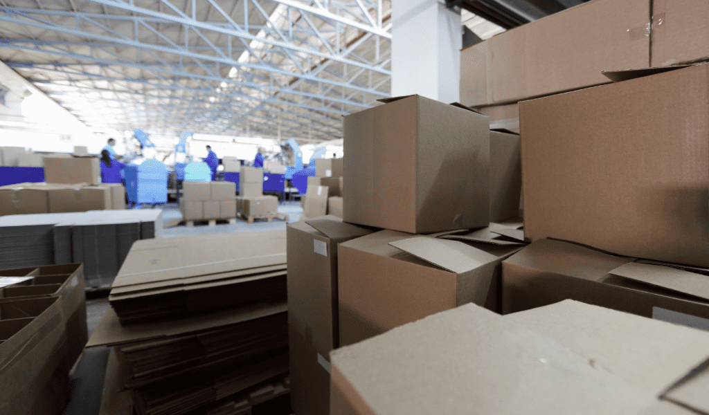 Repacking goods into undamaged parcels for clients - value added service